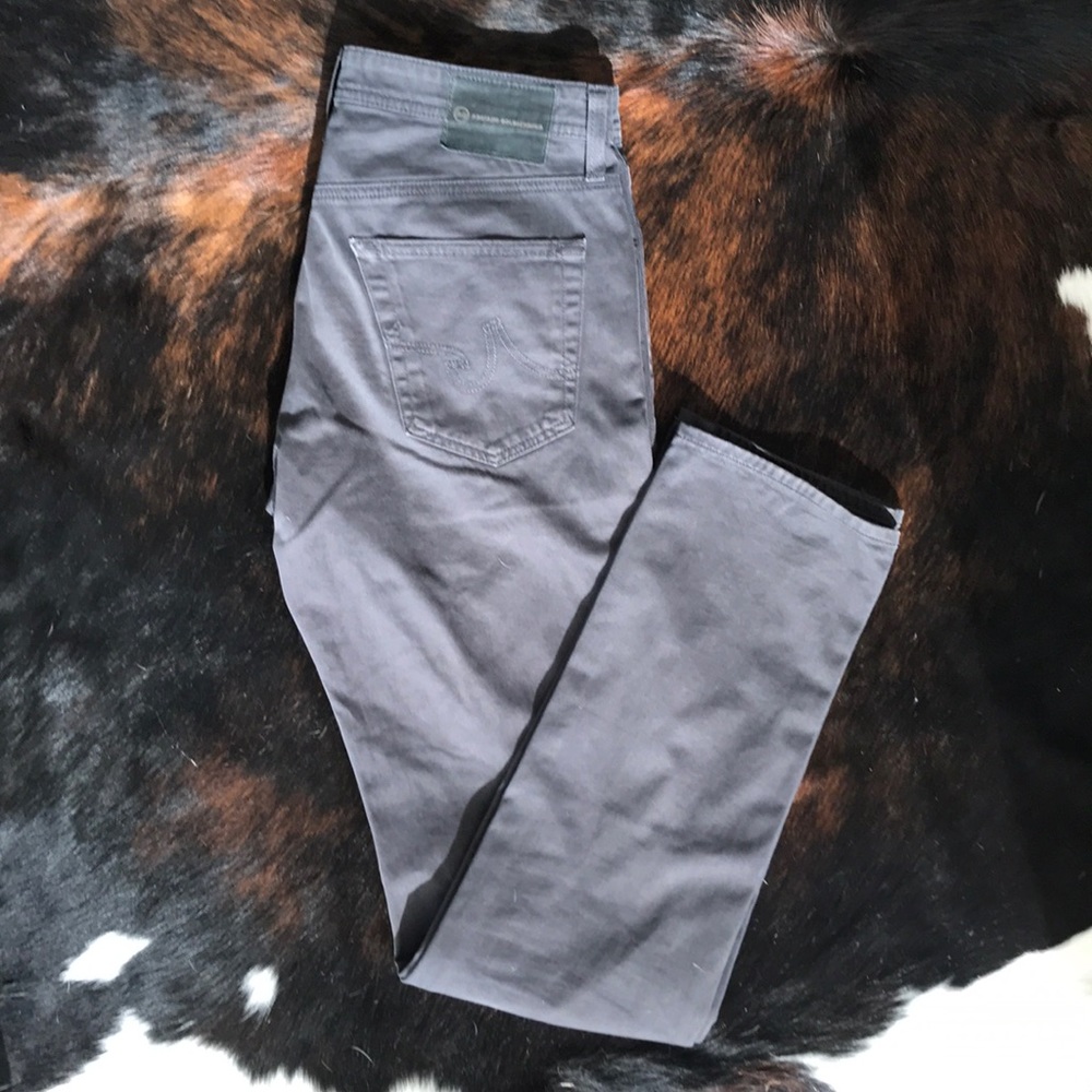 AG protege straight leg black jeans size 31x34